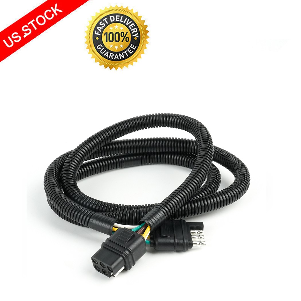 48"4-Way Flat to 6-Way Square Connector Wiring Harness For Forest River Rockwood