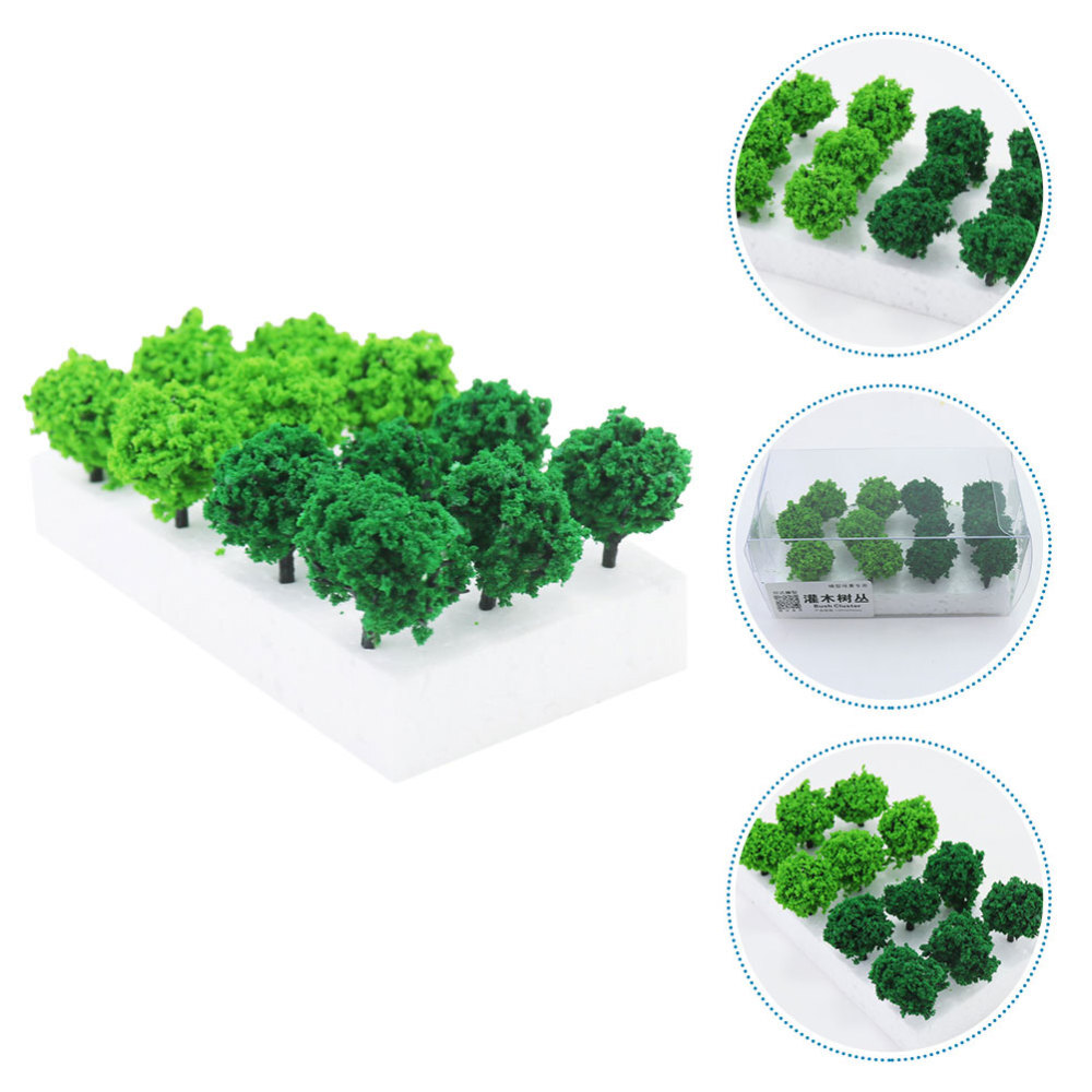 Simulation Bush Cluster Model Vegetation for Train Railway Scenery