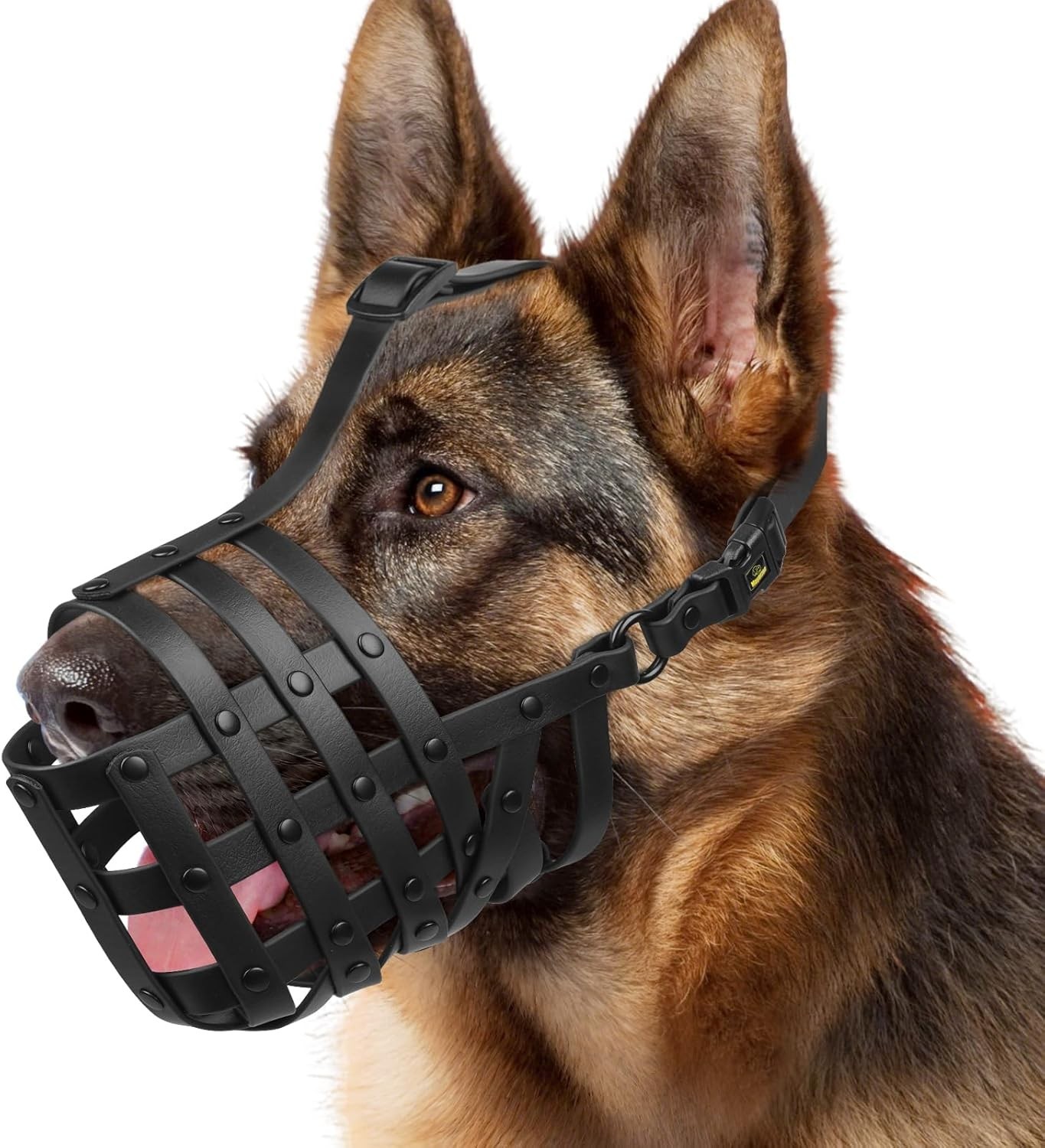 Dog Muzzle Medium Large Dogs Humane Basket Muzzle Soft & Lightweight