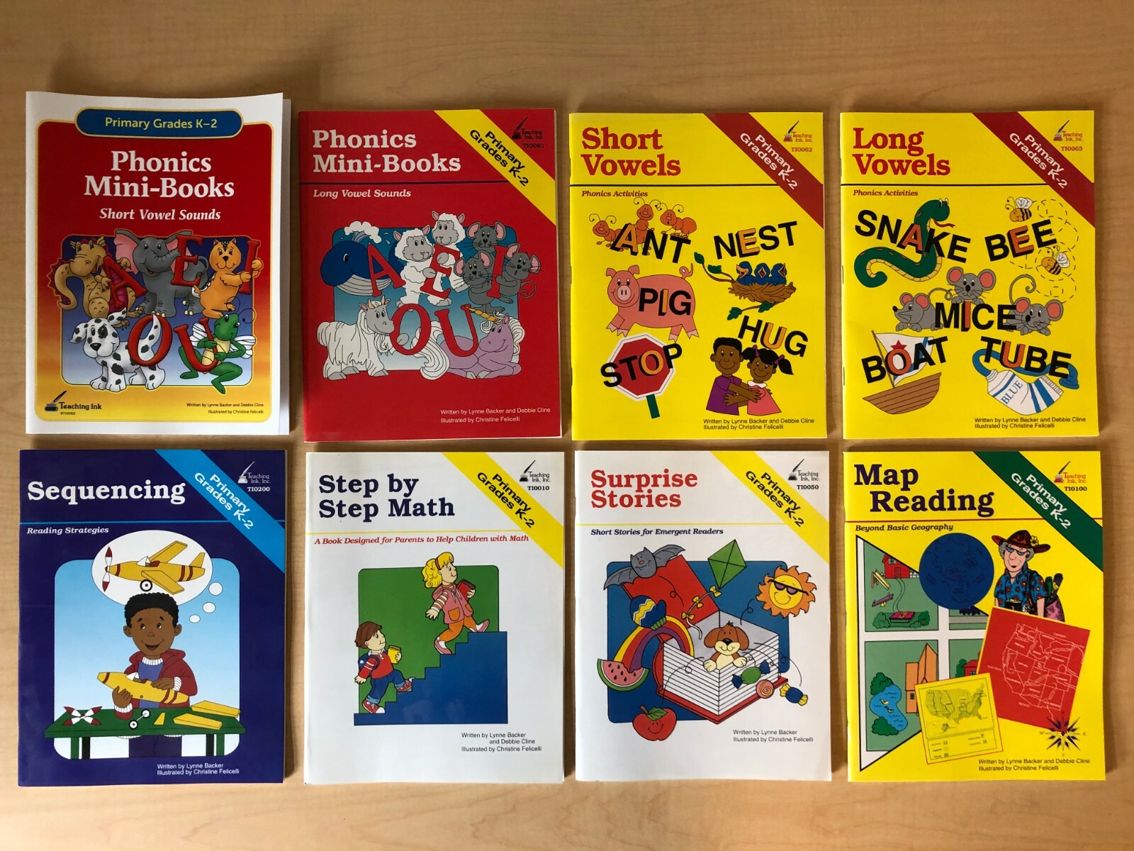 Lot of 8 NEW Workbooks - Kindergarten, 1st, 2nd Grade - Homeschool Set
