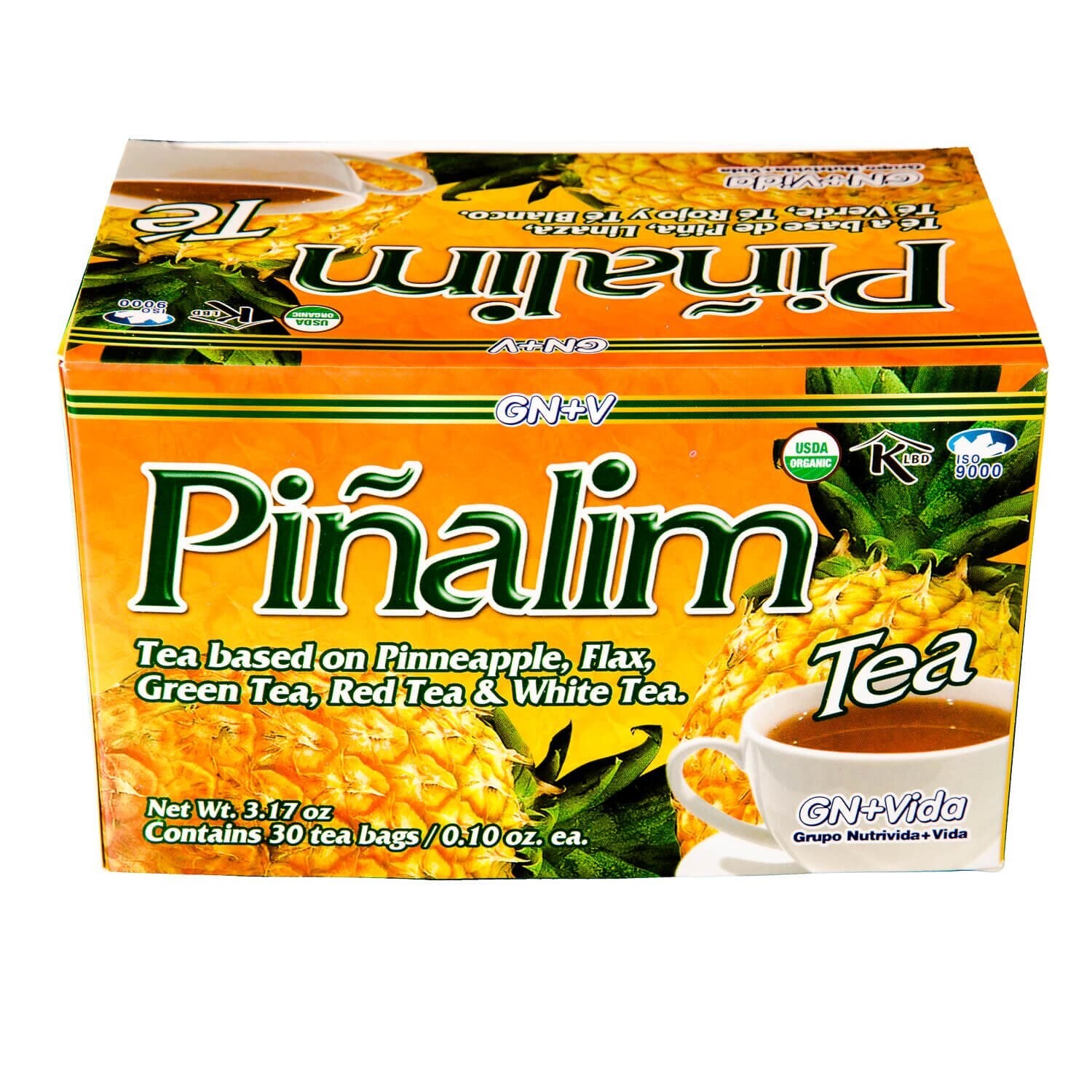 4 Pack Te Pinalim GN+Vida Tea Piñalim Pineapple Exp 2026 Up
