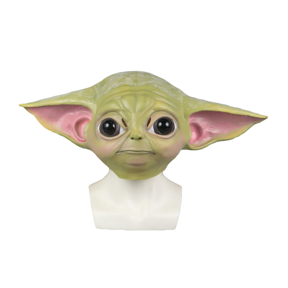 Cosplay The Mandalorian Baby Yoda Mask Fancy Dress Helmet Props Latex