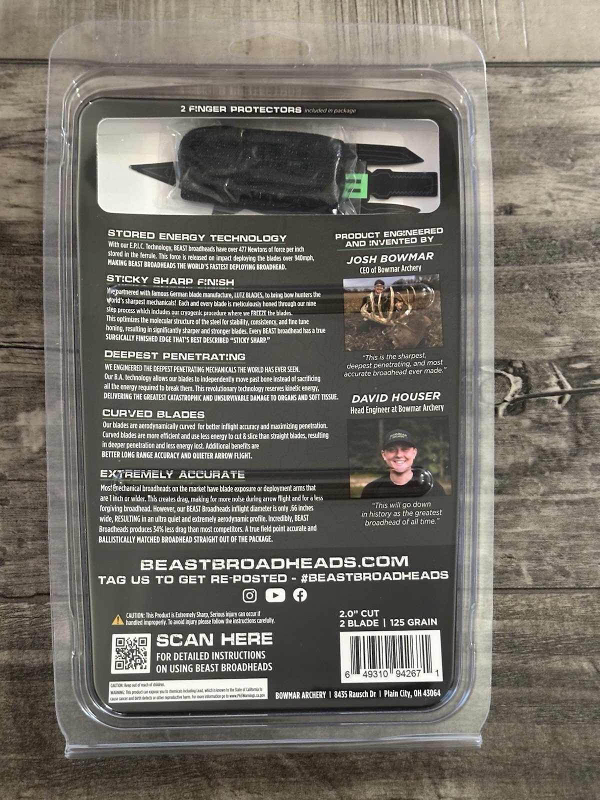 Beast Broadheads Titanium Crossbow Broadheads 125gr 2.3” Cut