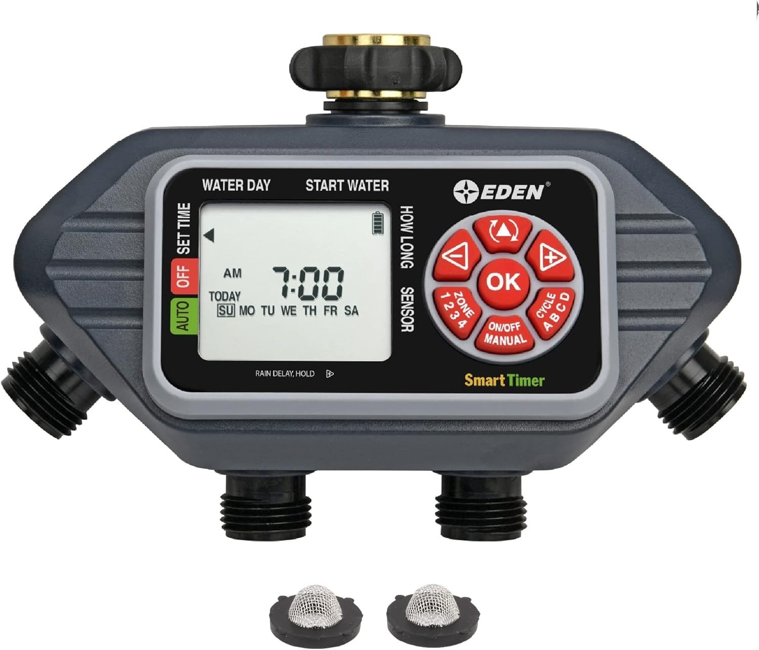 Eden 93413 Programmable Digital Water Timer 4 Zone