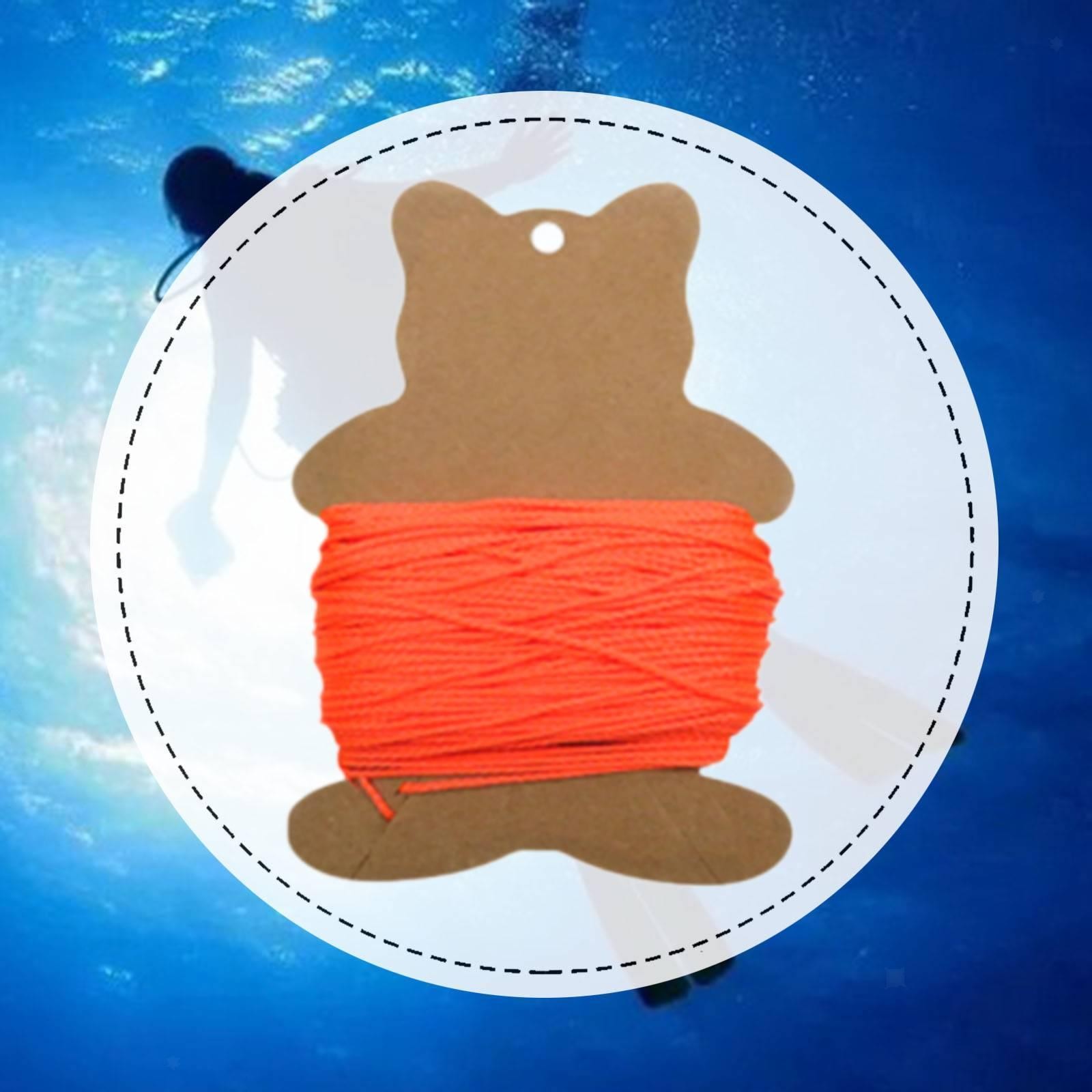 High Strength Diving Reel Line Length 50M Sturdy High Visibility Practical Wear