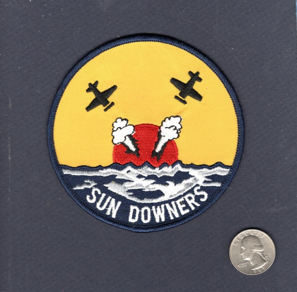 Original VF-111 SUNDOWNERS F-14 Tomcat US NAVY Twill Squadron Patch