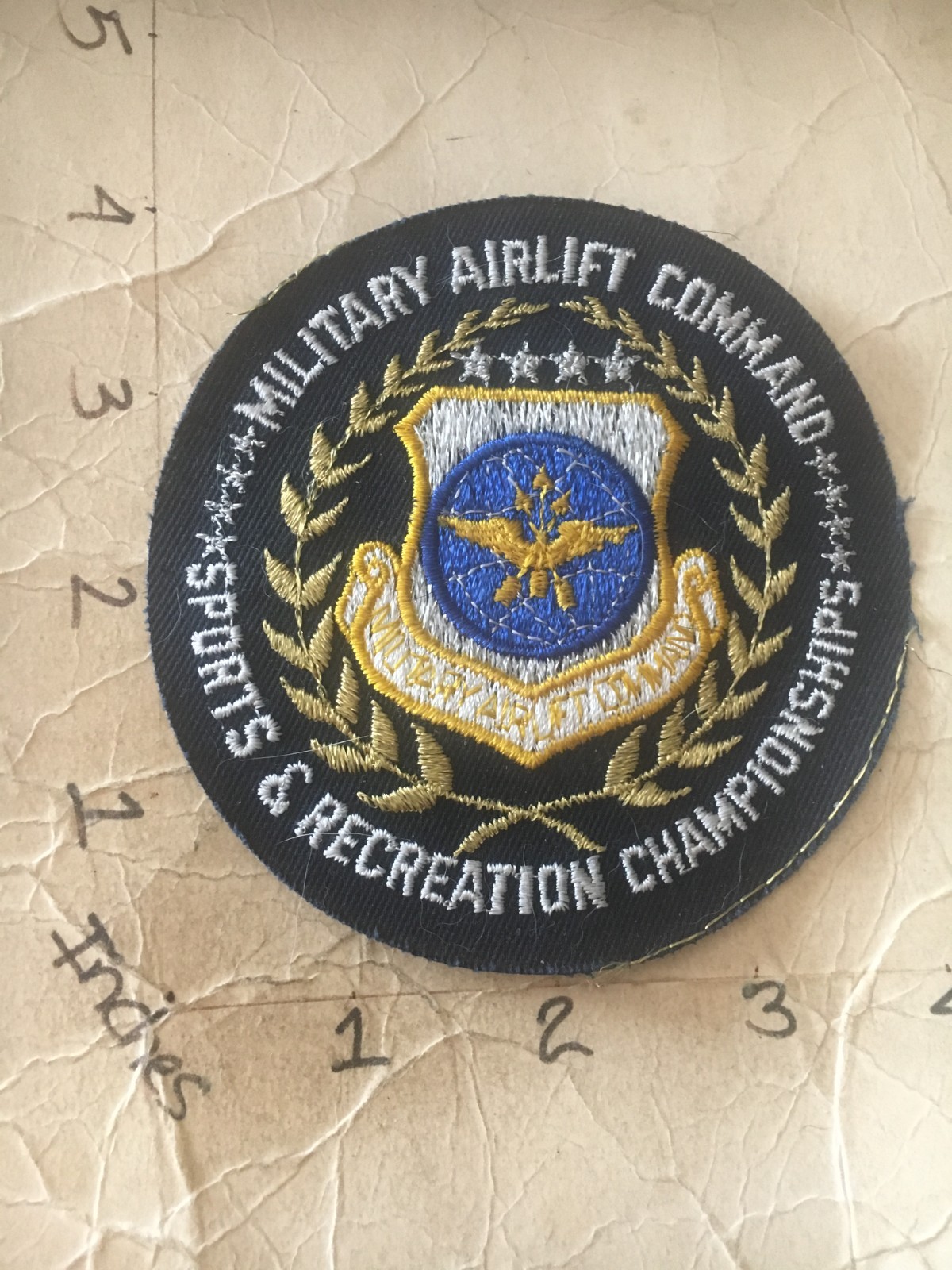 USAF Military Airlift Command Sports & Recreation Championships patch 9/10/25