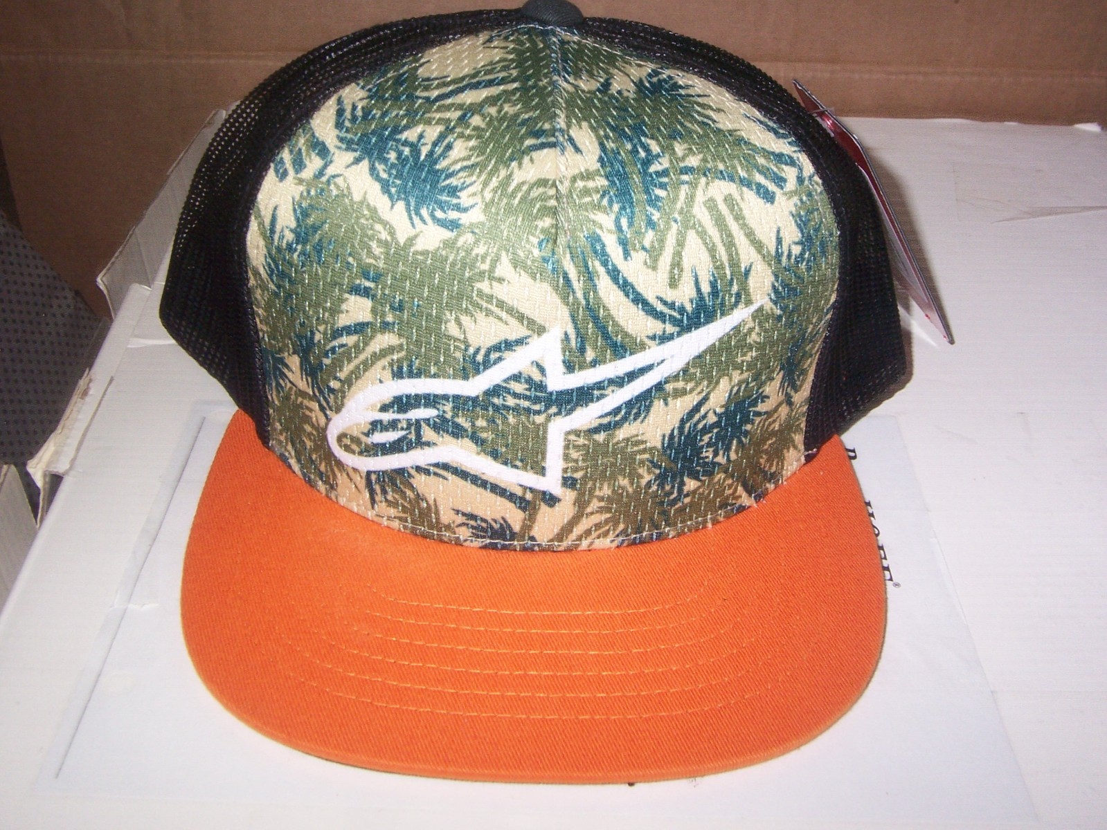NEW With TAGS Alpinestars Logo Mesh Snap Back Article Vacation Trucker Hat