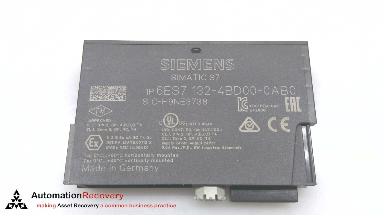 SIEMENS 6ES7 132-4BD00-0AB0 , DIGITAL OUTPUT MODULE, NEW* #304873