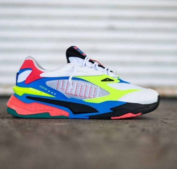 Puma RS-Fast Dazed Men's Sneaker White Bluemazin Green Blue Red