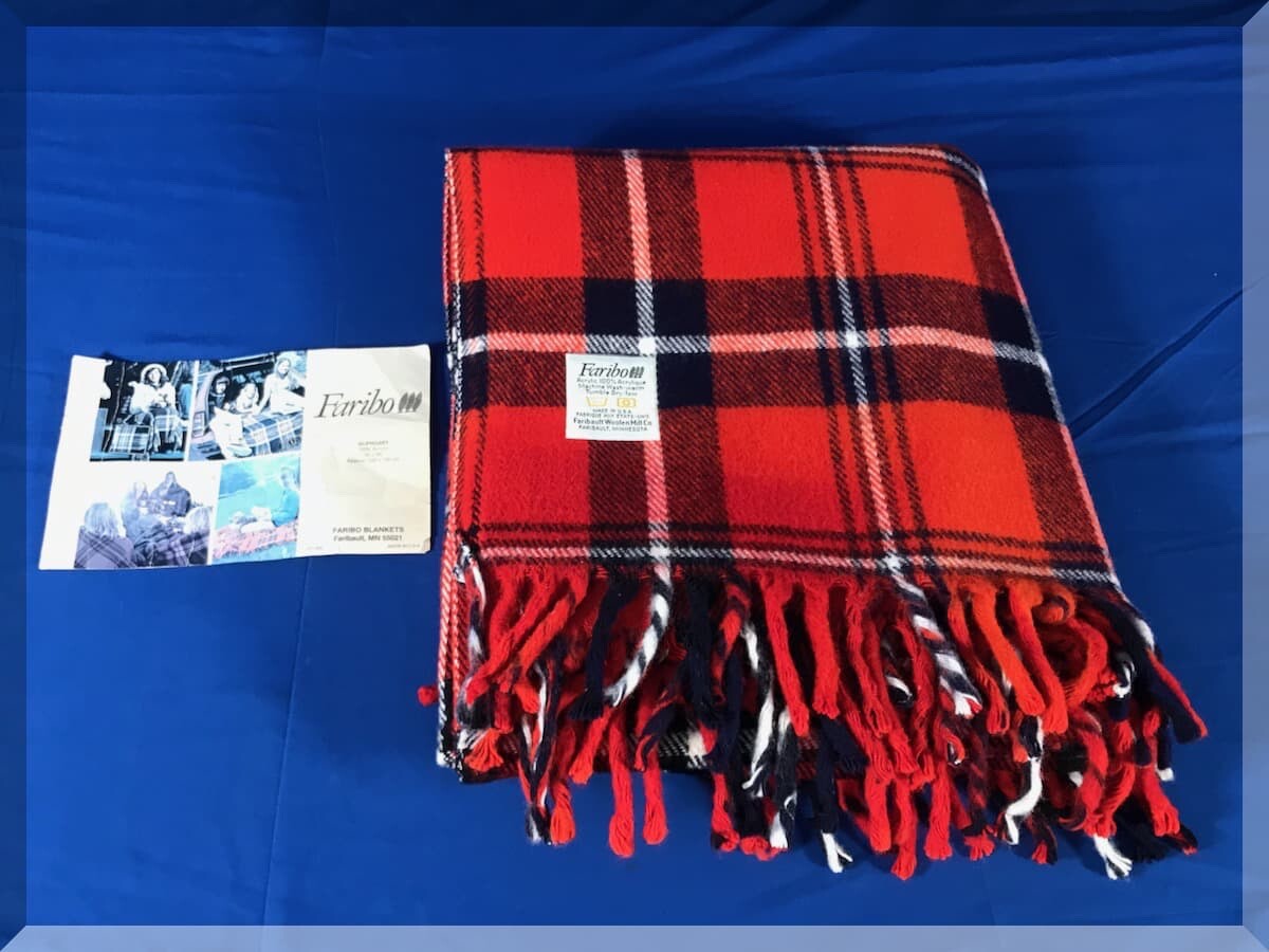 GLENGARY TARTAN 100% ACRYLIC THROW BLANKET  60 X 50 MADE IN USA - FREE SHIPPING