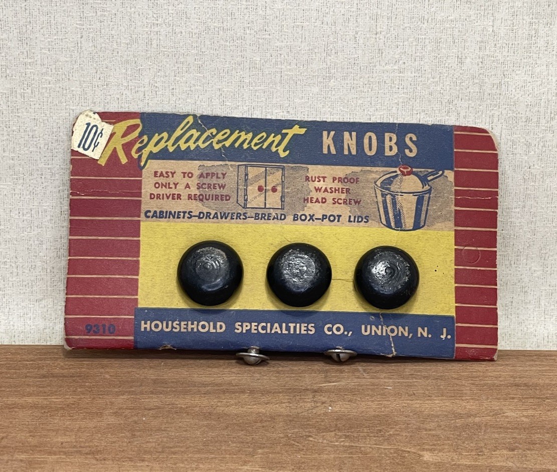 Vintage Set Of 3 Household Specialties Co Union NJ Replacement Knobs Pots Pans