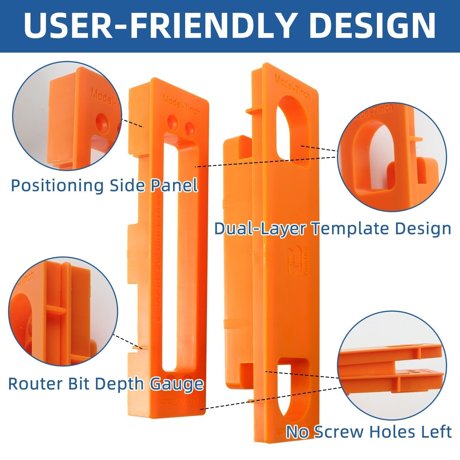 Hidden Hinge Template Invisible Hinge Router Guide Template for Hidden Door H...