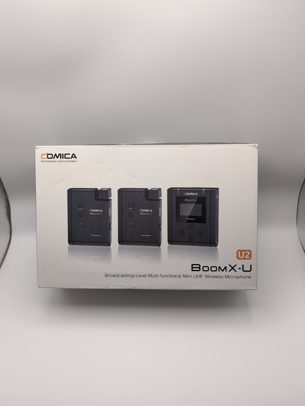 AU COMICA BoomX-U U2 Broadcast Leve UHF Wireless Microphone Transmitter Receiver