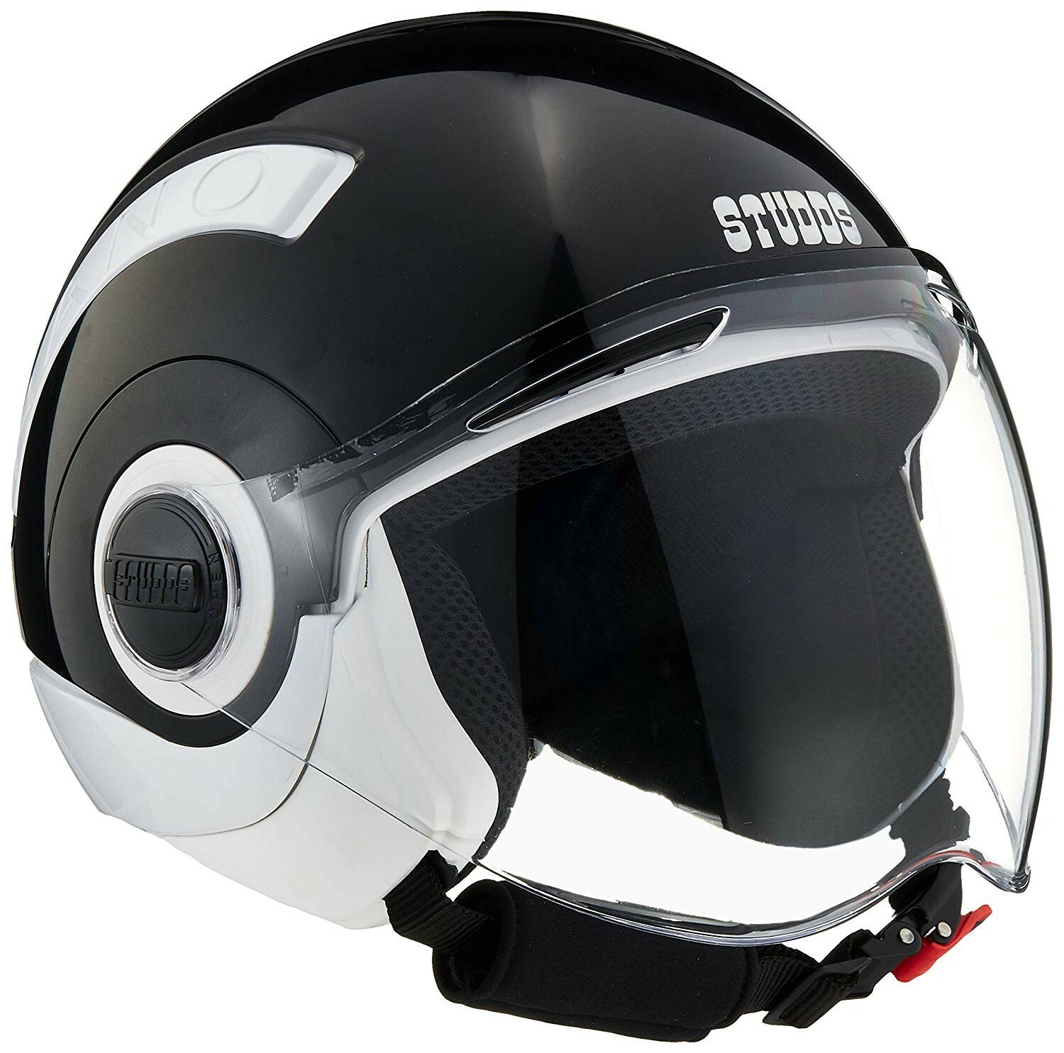 Studds Nano Helmet White Black 560MM S Size ECs