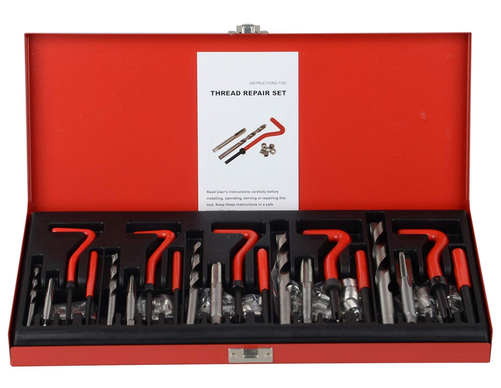 DAYUAN 131pcs Helicoil Metric Thread Repair Kit HSS Drill Thread Insert Repai...