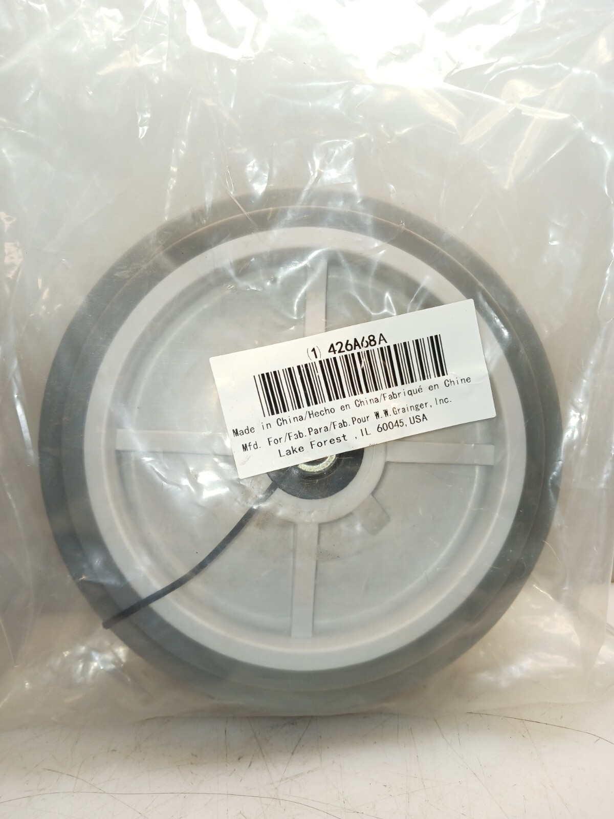 NEW HAND TRUCK POLY WHEEL 8" X 2" 5/8" AXLE 426A68A
