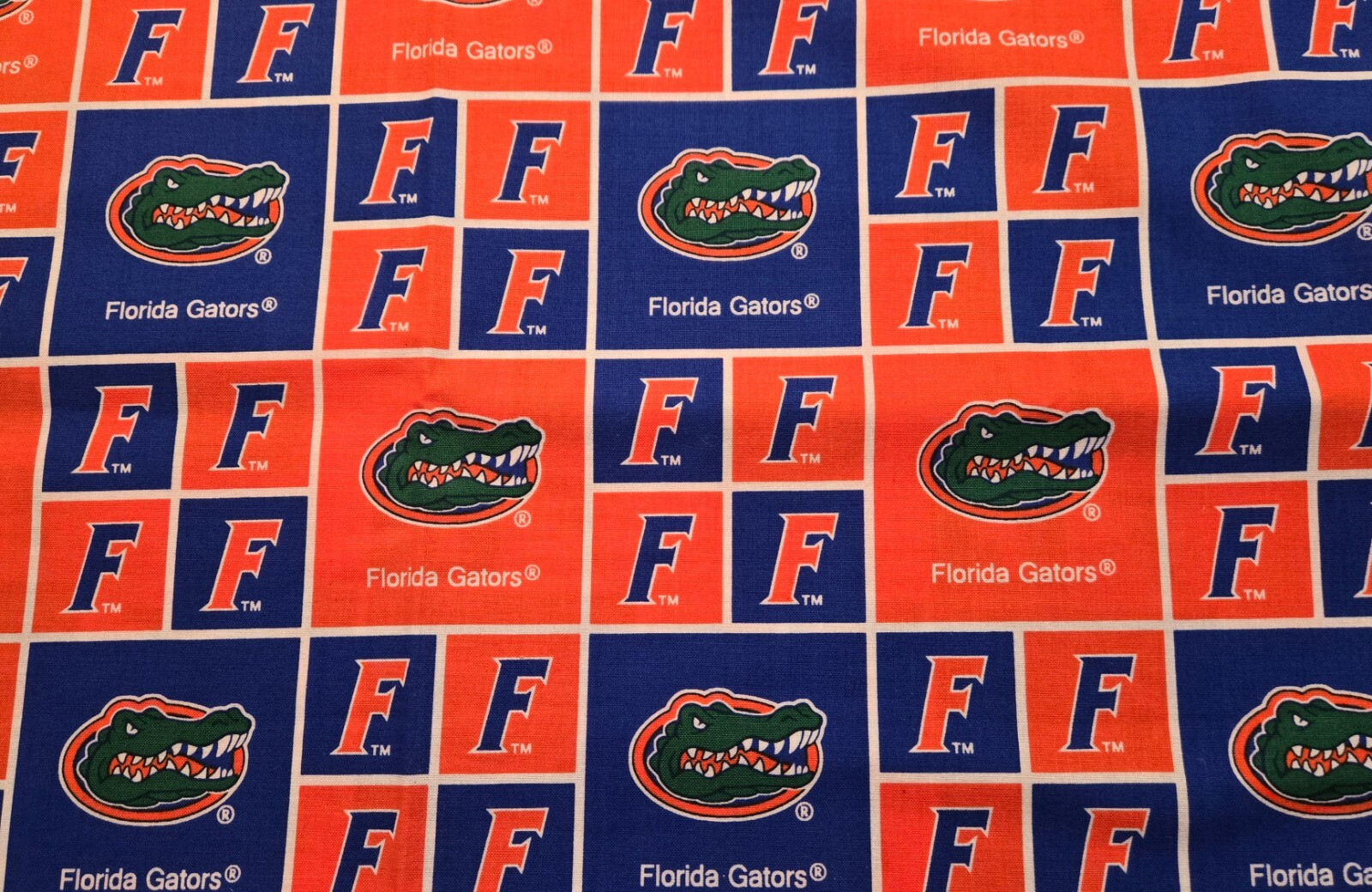 University of Florida 1 Yard 36" x 43" Cotton Block Fabric