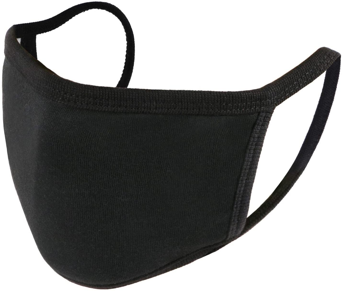 Black cotton face mask
