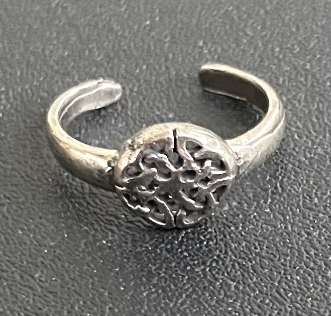 Flowers toe ring genuine .925 sterling silver adjustable + gift box