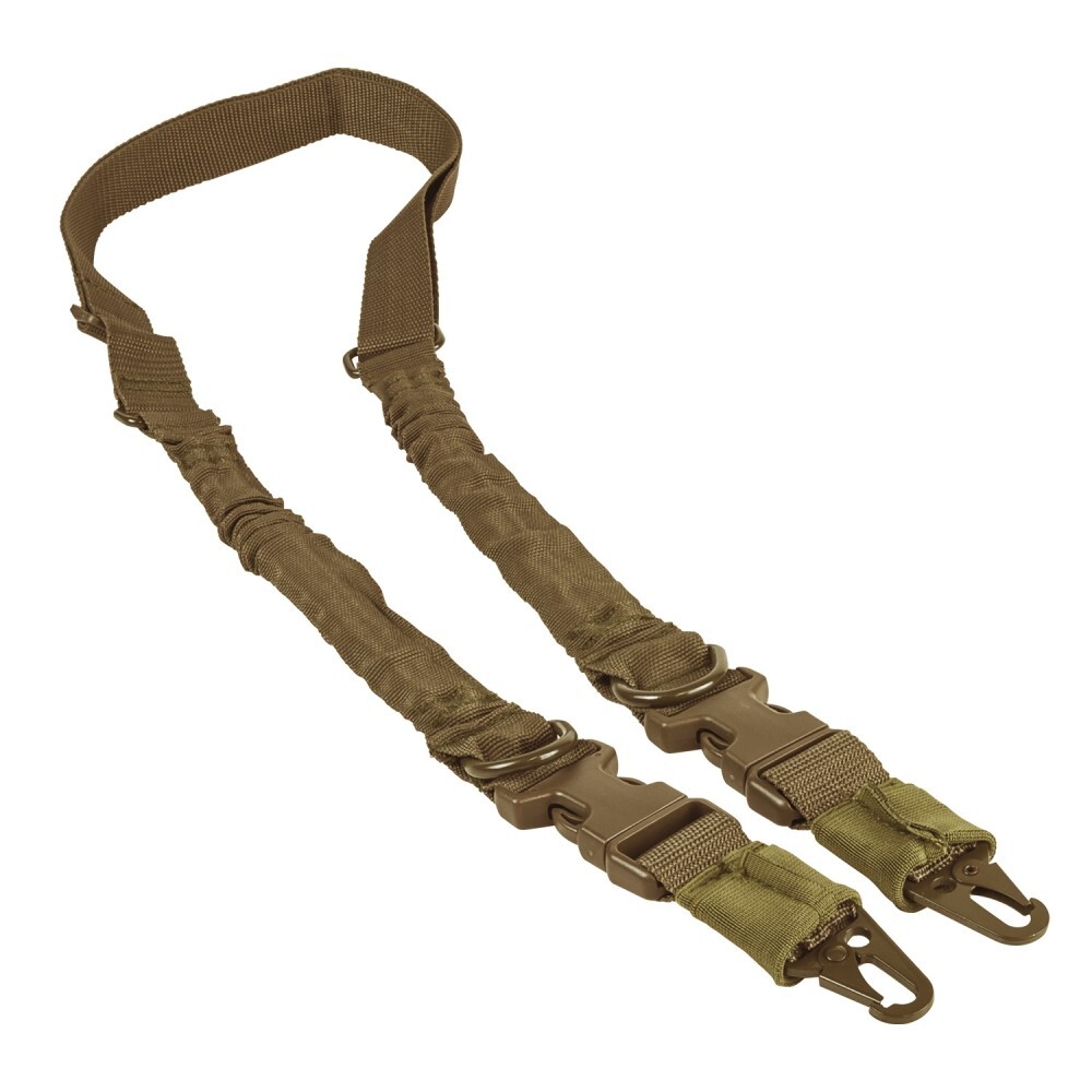 Tactical TAN 2 to 1 Point Bungee Quick Detach Sling for Maverick 88 Shotgun