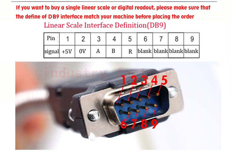 1 Axis DRO 5um Linear Glass Scale Single Axis Digital Readout 100-2000mm Scales