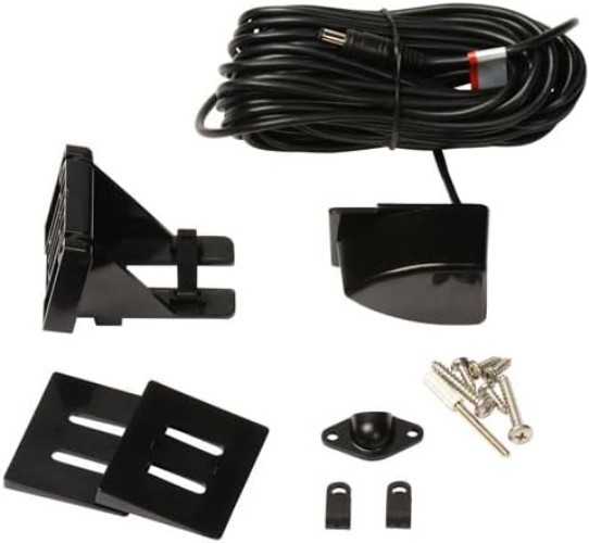 LCD Depth Sounder with Dual Mount Transducer for Fiberglass and Aluminum Hulls