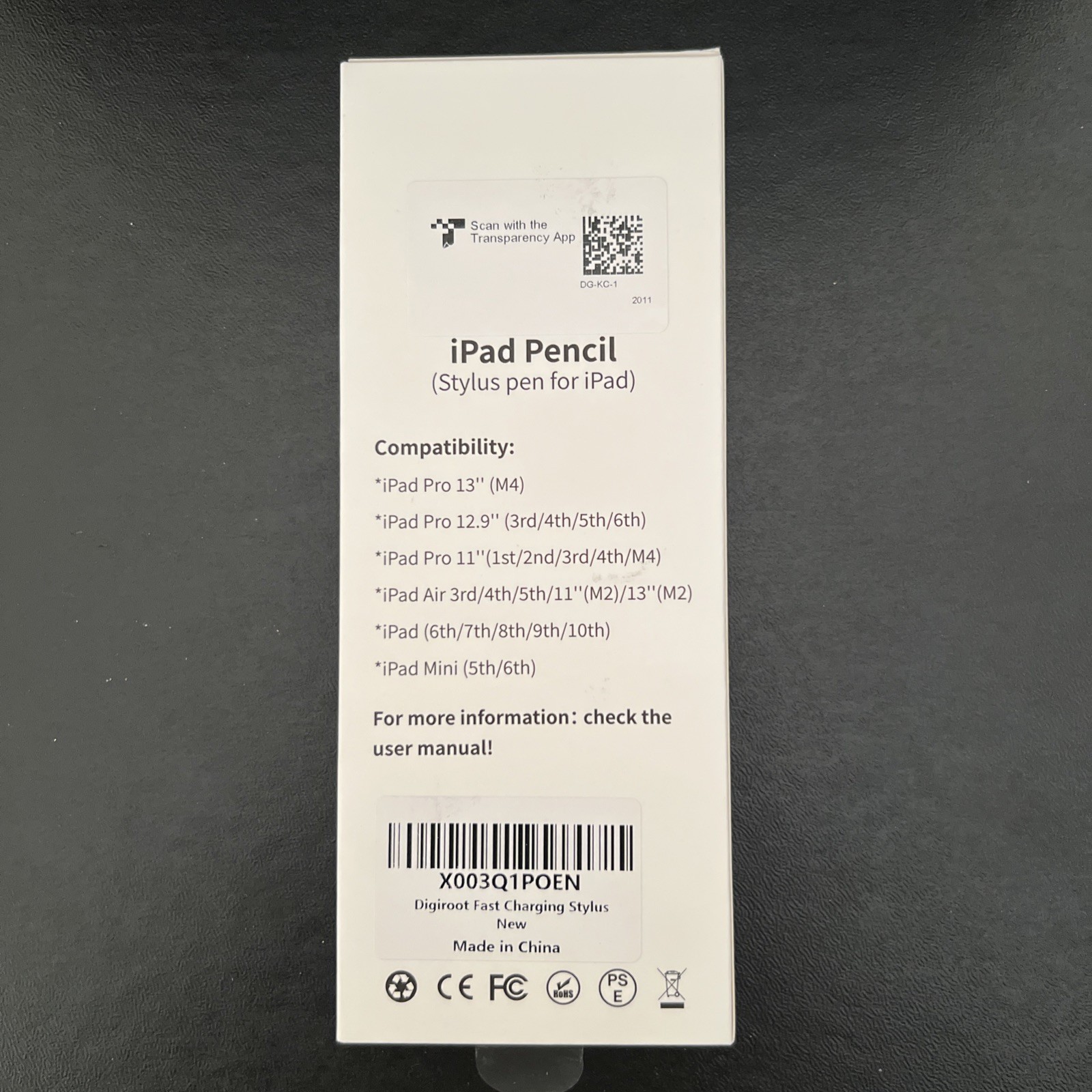 Stylus Pen for iPad 6-10 Generation Fast Charge Active Pencil Compatible