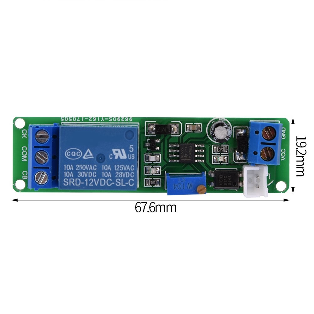 DC 12V Timer Module Adjustable Timer Delay Turn Off Module Timing Relay Time ...