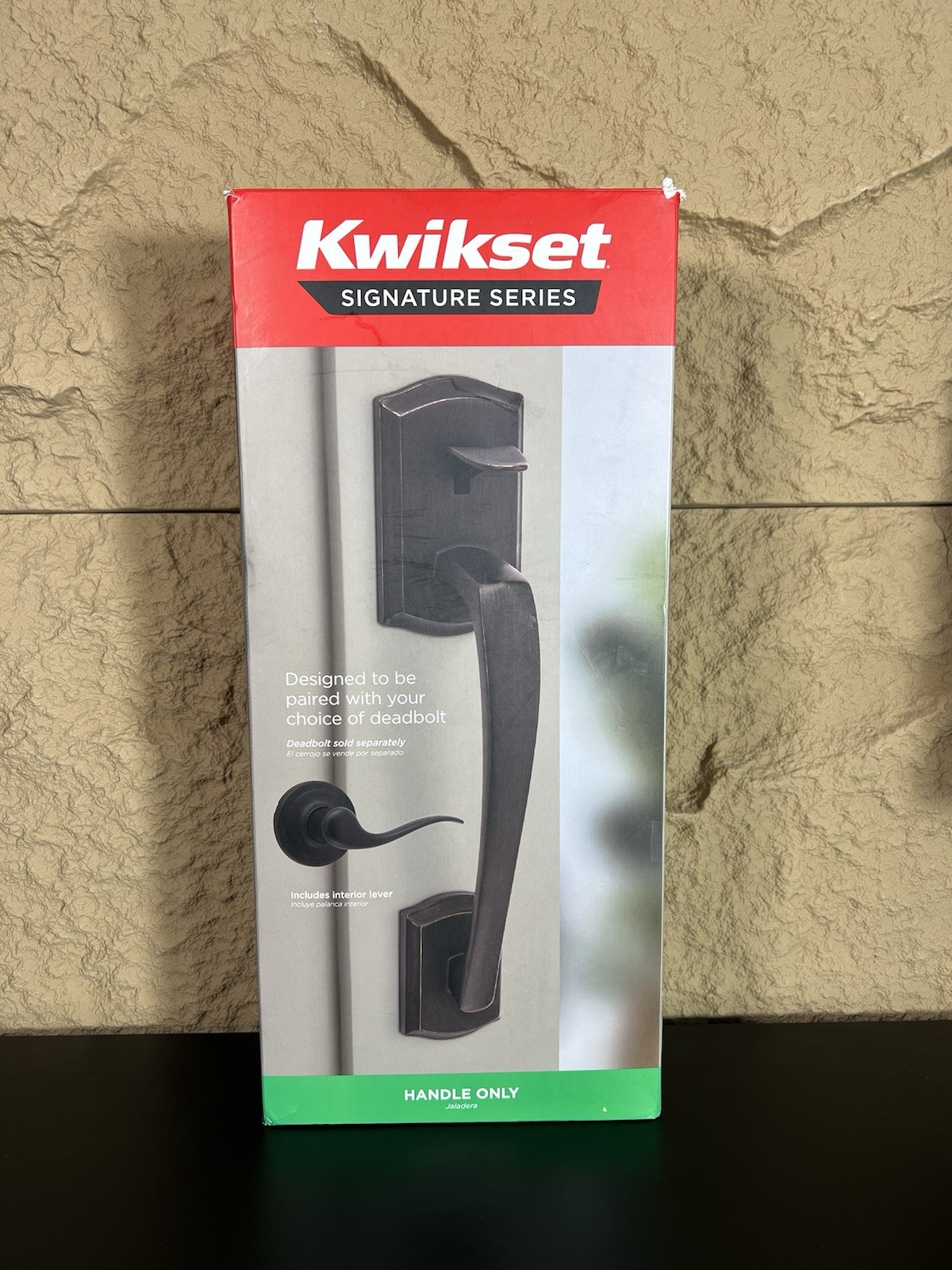Kwikset 815BFHXSEL Brentford Matte Black Handleset Signature Series