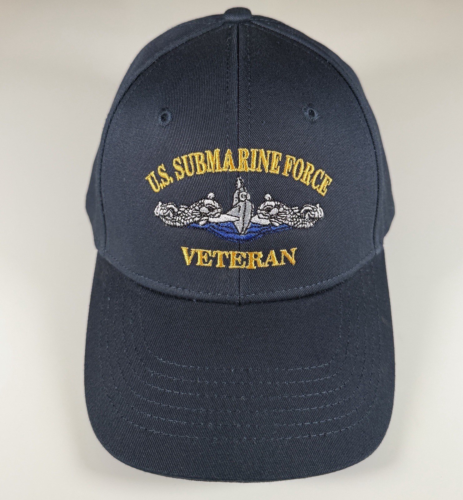U.S. Navy Submarine Force Hat Silent Service Veteran Blue Gold Military USA