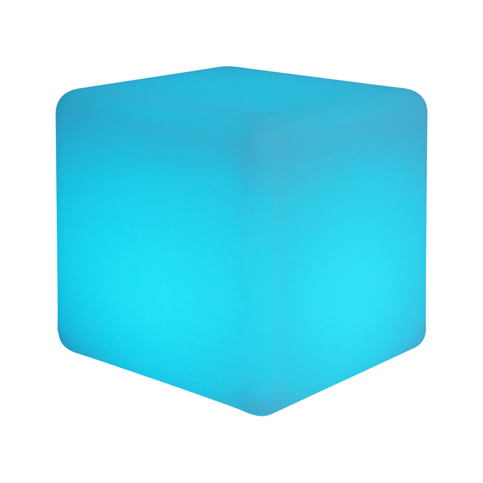 16 RGB Colors Rechargeable 12 inch LED Light Cube Stools Chair W/Remote Control