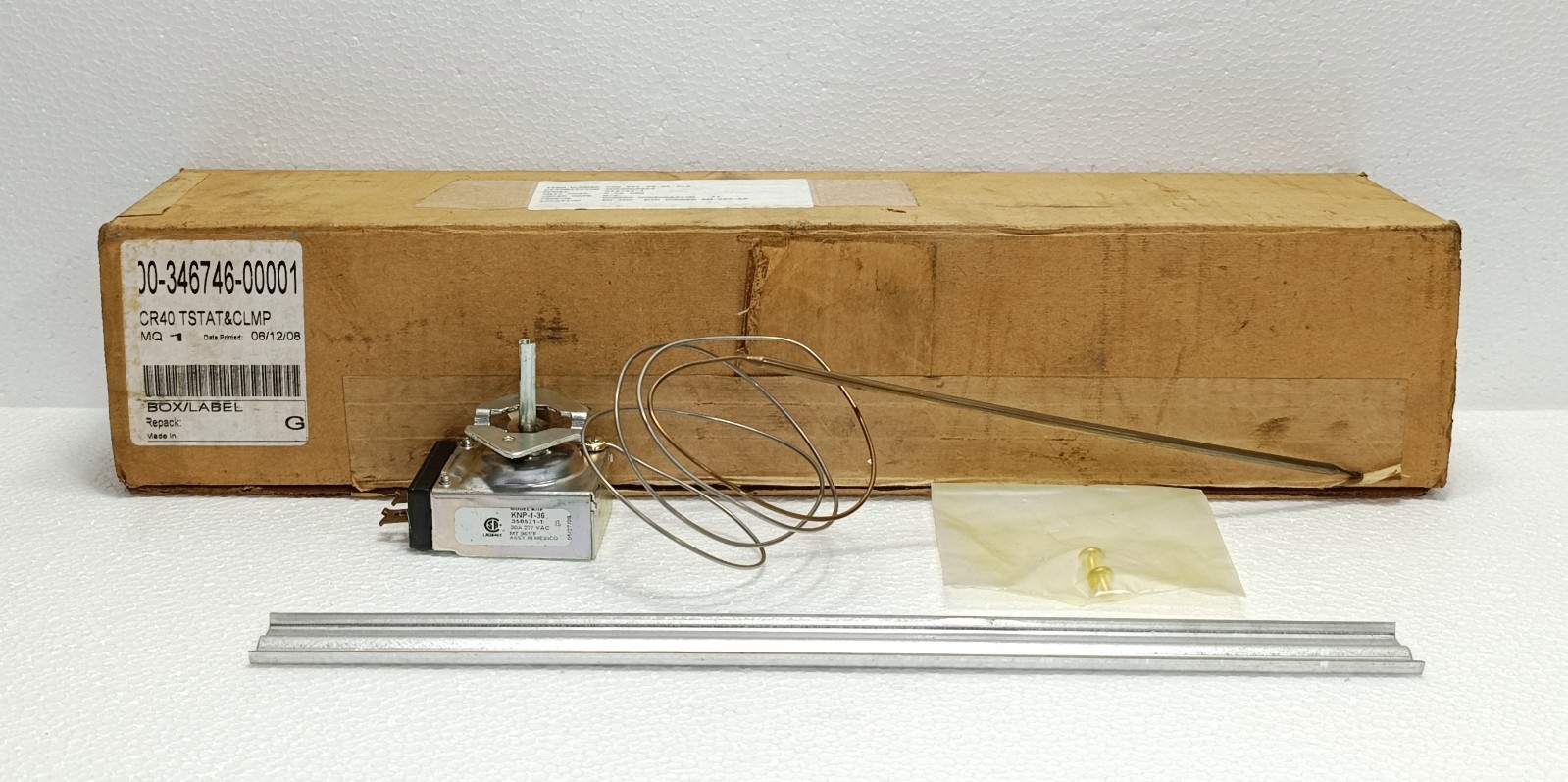 HOBART 346746-1 KNP-1-36 THERMOSTAT OVEN TEMP CONTROL 30A 277VAC NEW SURPLUS