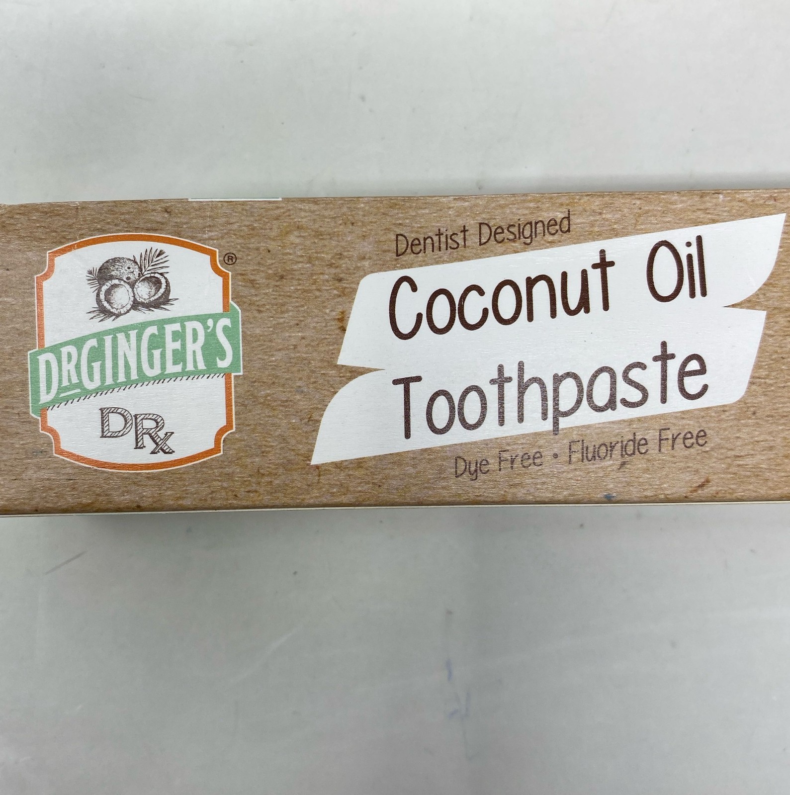 Dr. Ginger's Coconut Oil Toothpaste - Coconut Mint, 4 oz Each 2-Pack Fluoride