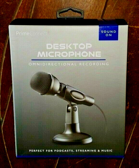 Desktop Microphone Omnidirectional Recording -Sound On- Item #PCEA-1007-BK