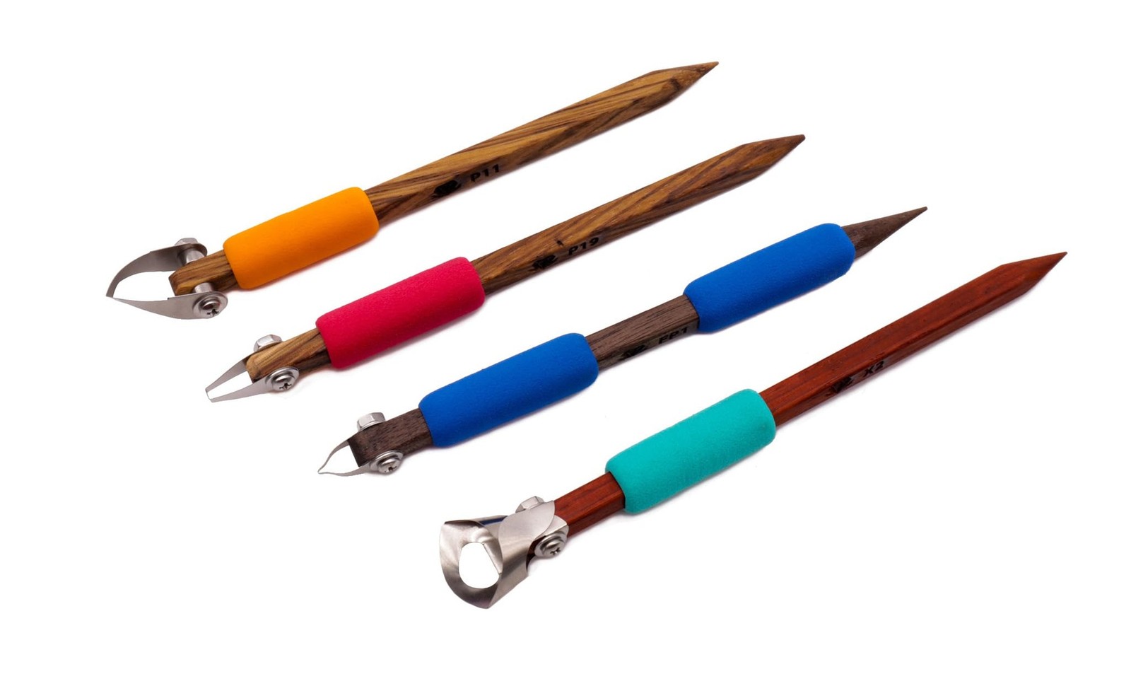 The Original DiamondCore Tools: 4-Pack Pottery Carving Tool Set ‚ P11, P19