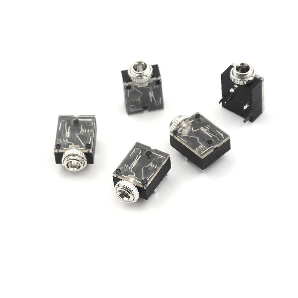 3.5mm Audio Jack Socket PCB Panel Mount For Headphone PCB Mount Stereo Jack