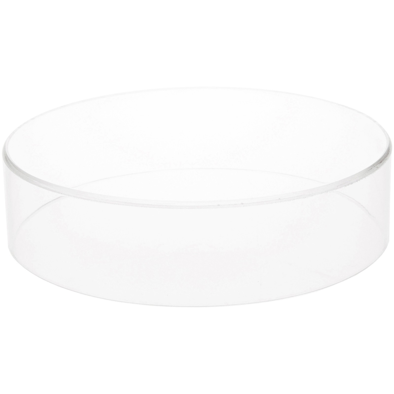 Plymor Clear Acrylic Round Cylinder Display Riser, 2" H x 8" D