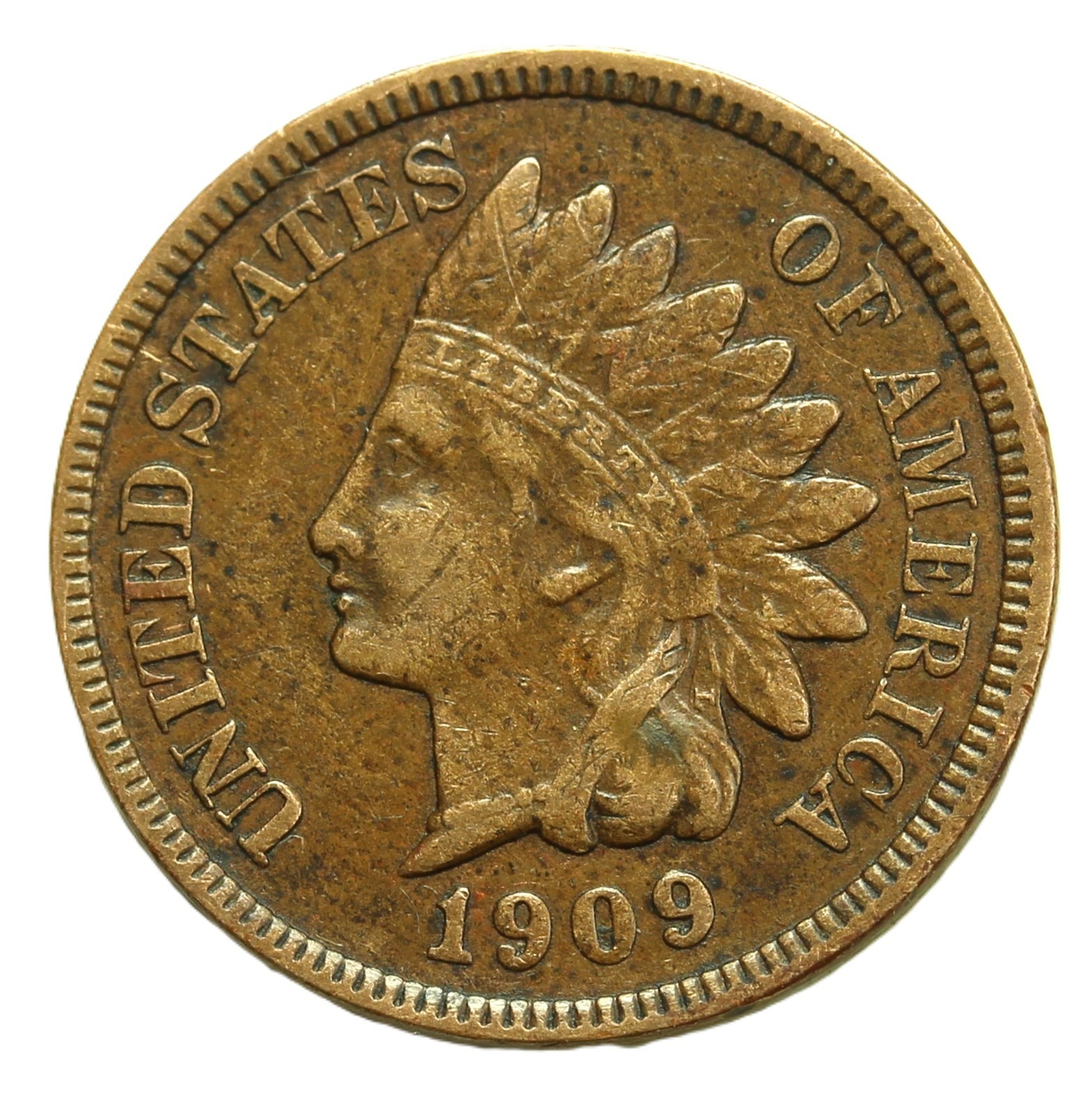 1909 1C Indian Cent BN-Final Year Issue- High Grade EF/AU- SMH-2293