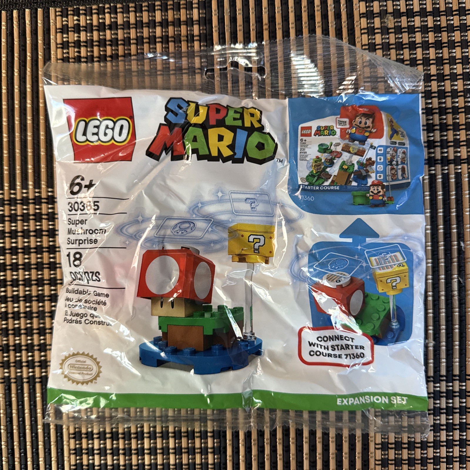 Lego Super Mario: Super Mushroom Surprise Expansion Set polybag 30385 BRAND NEW