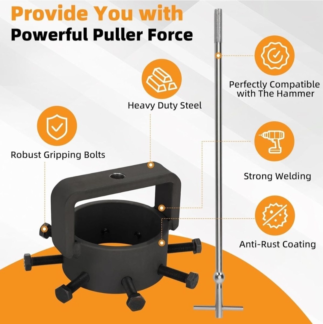 CV Axle Puller for UTV/ATV, 3.75 inch CV Axle Shaft Puller Tool Kit, Heavy