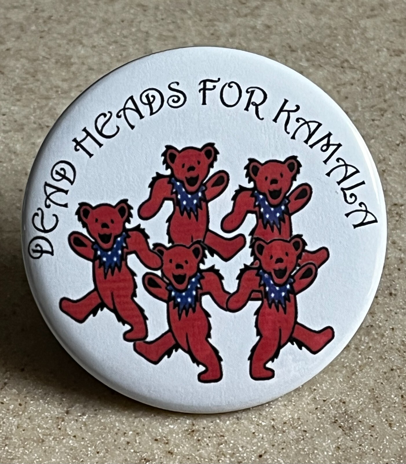 Dead Heads Magnet , 2 1/4 inch, Dead Heads for Kamala
