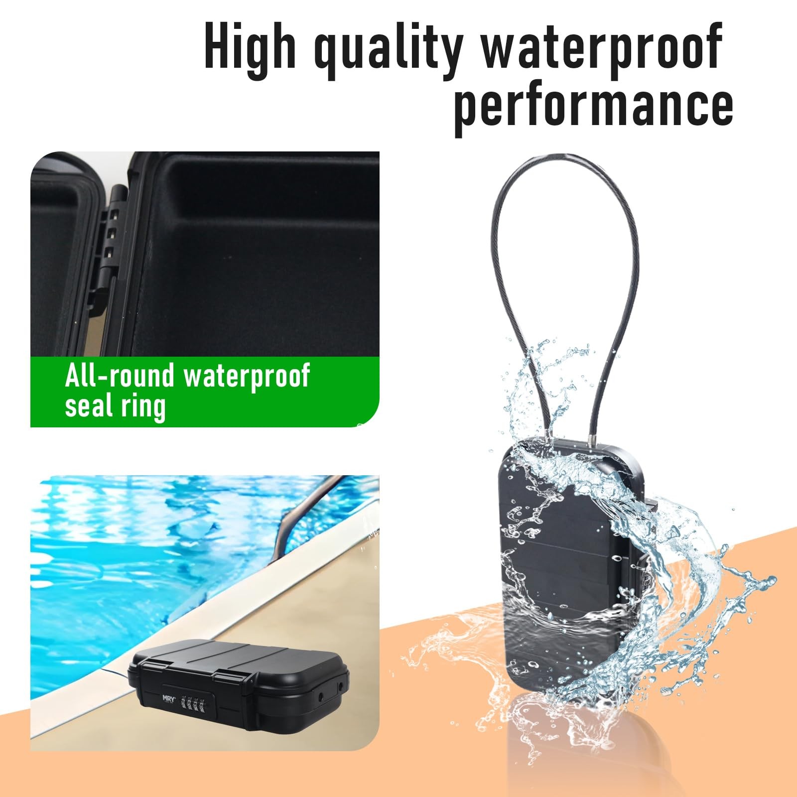 Portable Safe ,Combination Safe with Removable Cable,Set Your Own Combination...