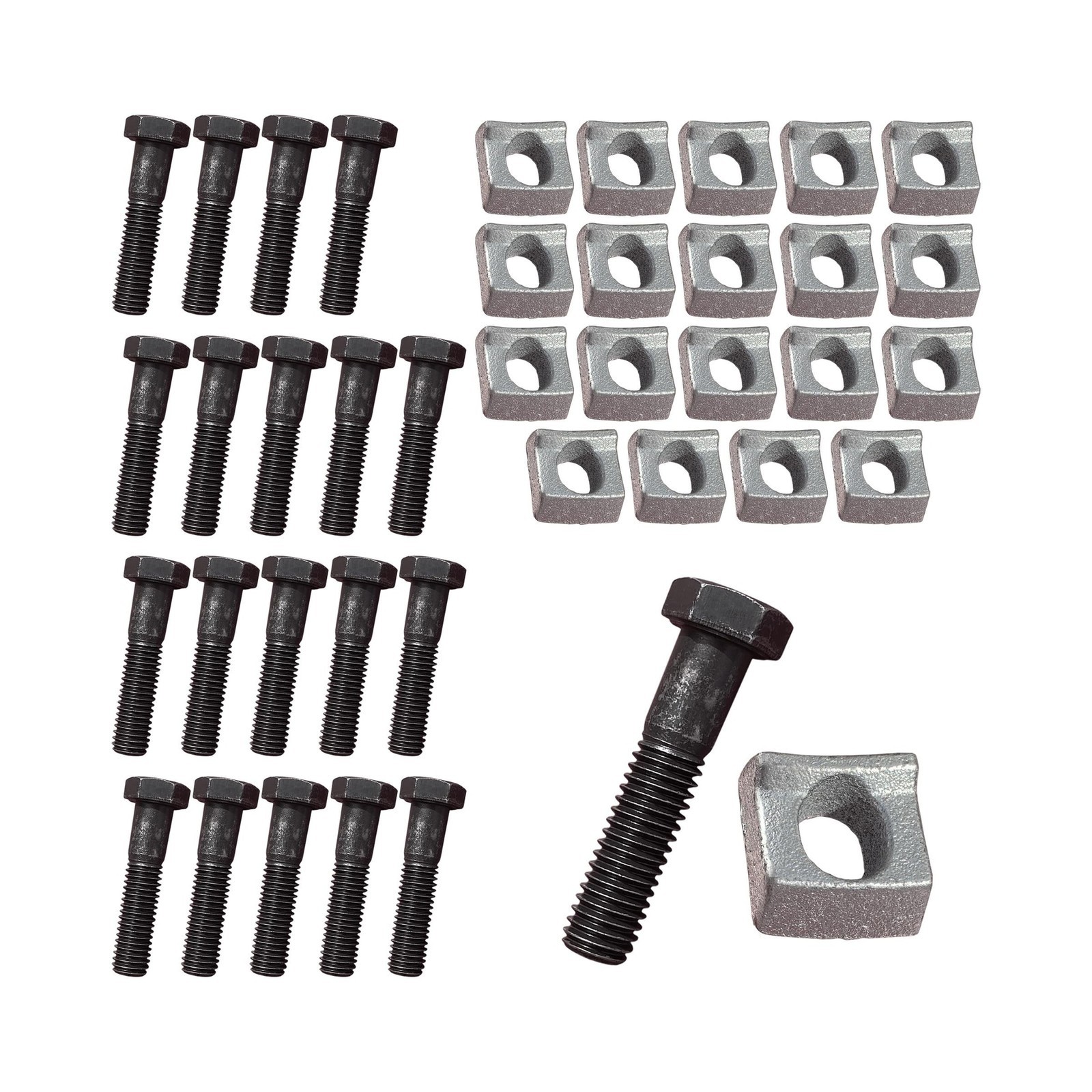 20 Pack Axle Wheel Rim Clamps & Bolts for Mobile Home (20)
