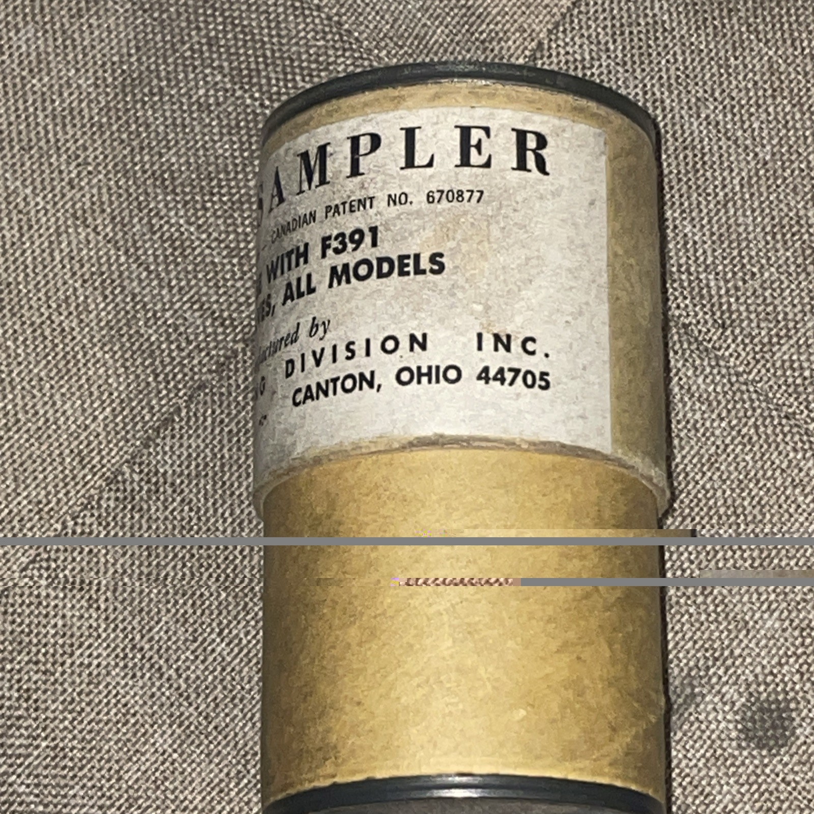 NEW Old Stock Aircraft Fuel Testing Cup Canton Ohio