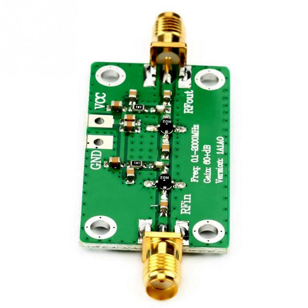 0.1-2000MHz Gain 60dB RF Broadband Amplifier Module LNA Board LNA 0.1~2GHZ