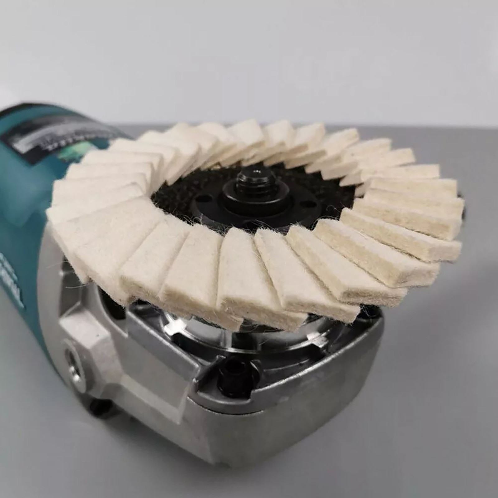 2Pcs Wool Polishing Wheel Buffing Pads Flap Disc For Metal Wood Angle Grinder