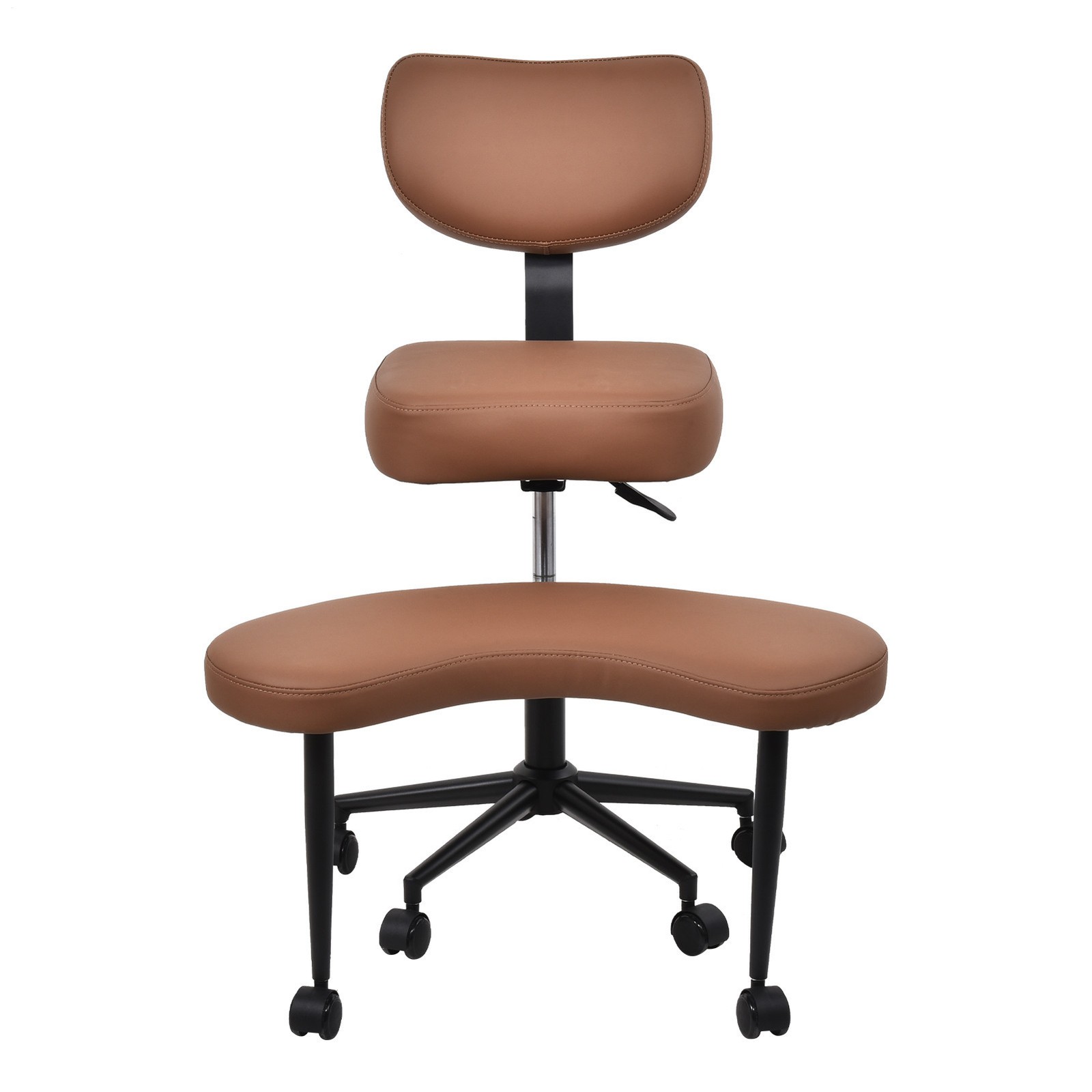Criss Cross Desk Chair ADHD Meditation Kneeling Yoga Seat Brown