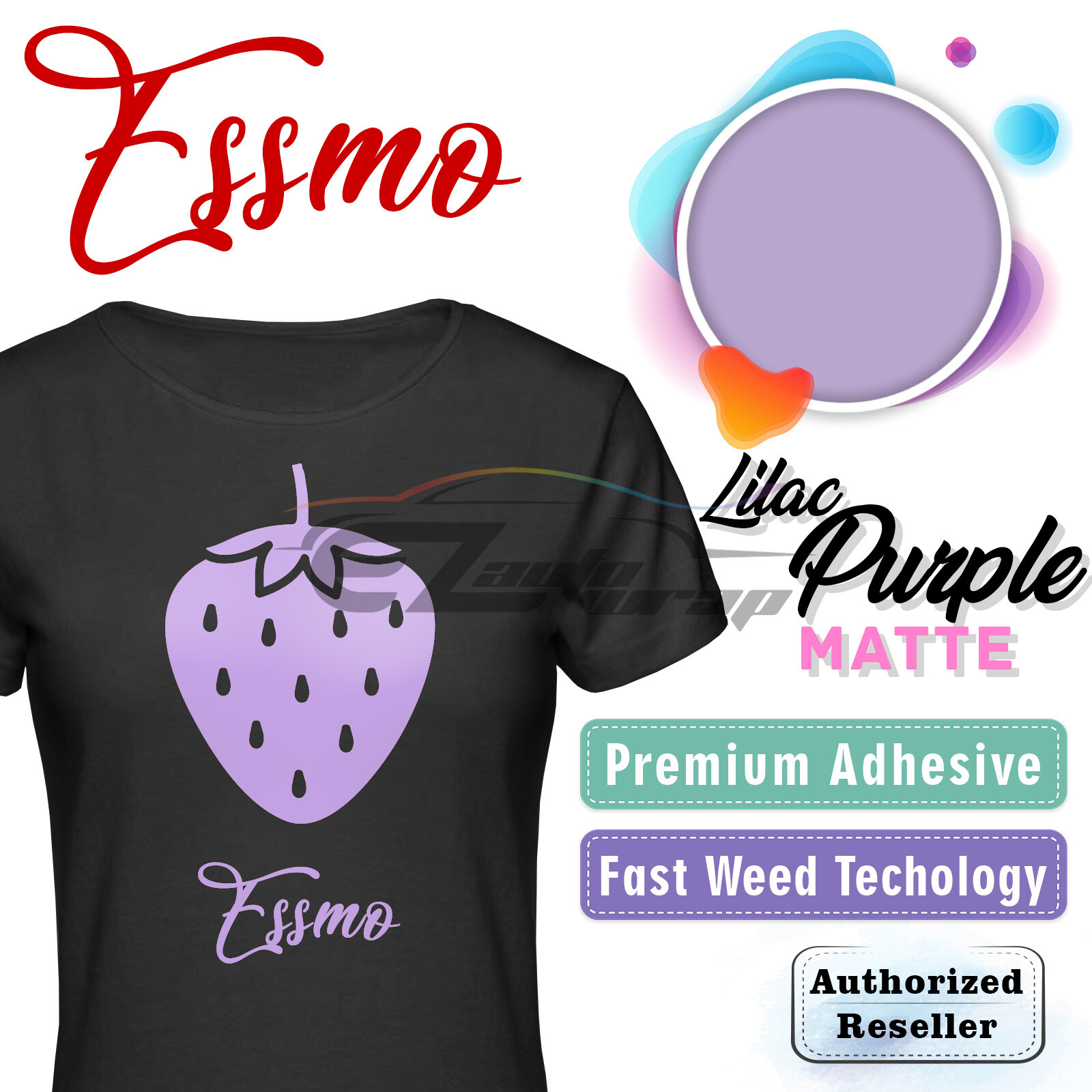 Lilac Purple Matte Heat Transfer Vinyl HTV T-Shirt 10" Iron On Heat Press DP33