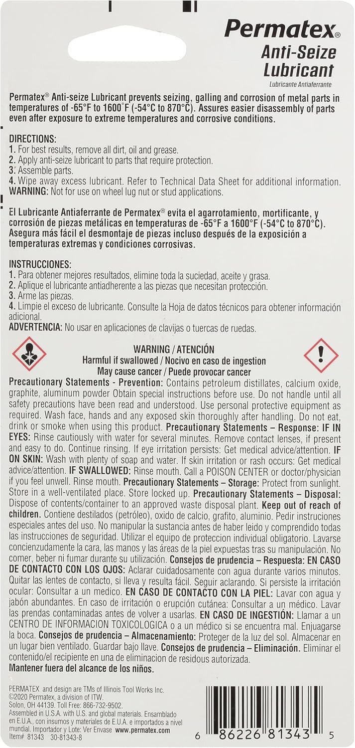 1oz Marine Lubricant Paste - Aluminum, Copper, Graphite Blend for Protection